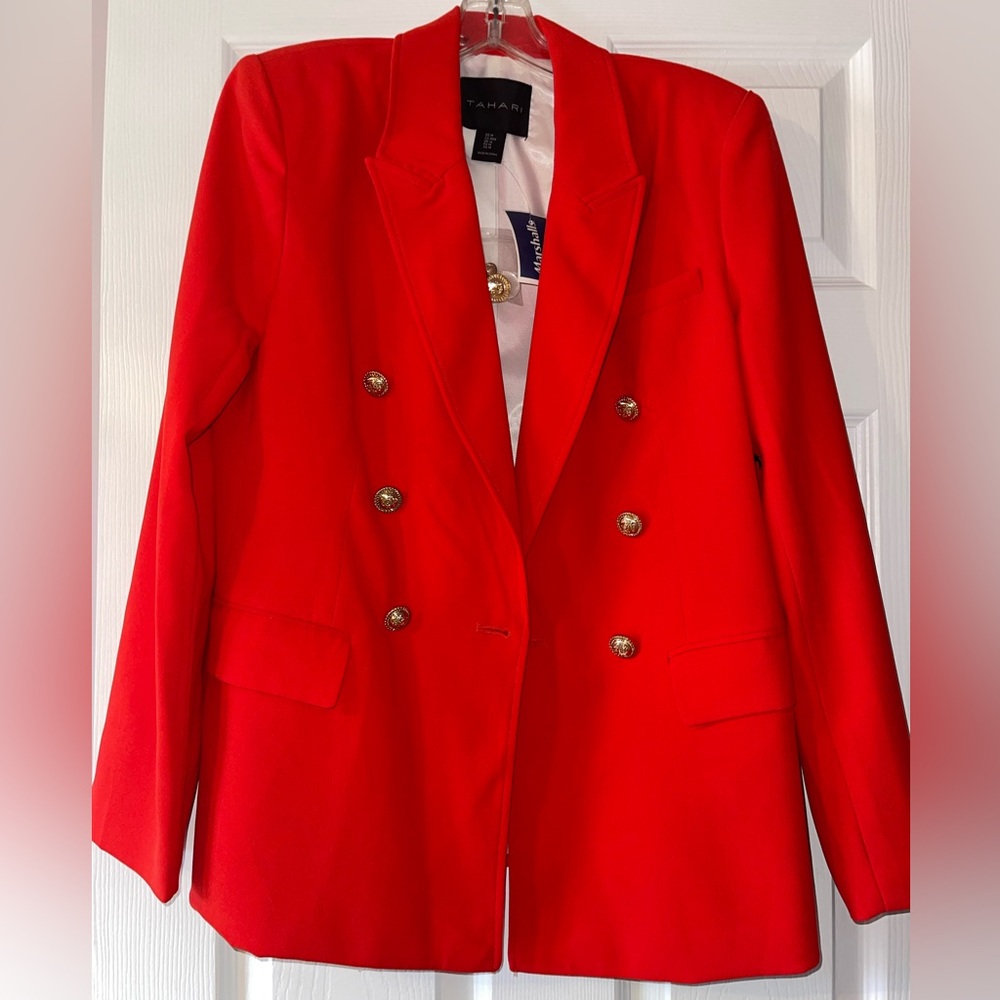 Tahari Vibrant Red Women's Blazer